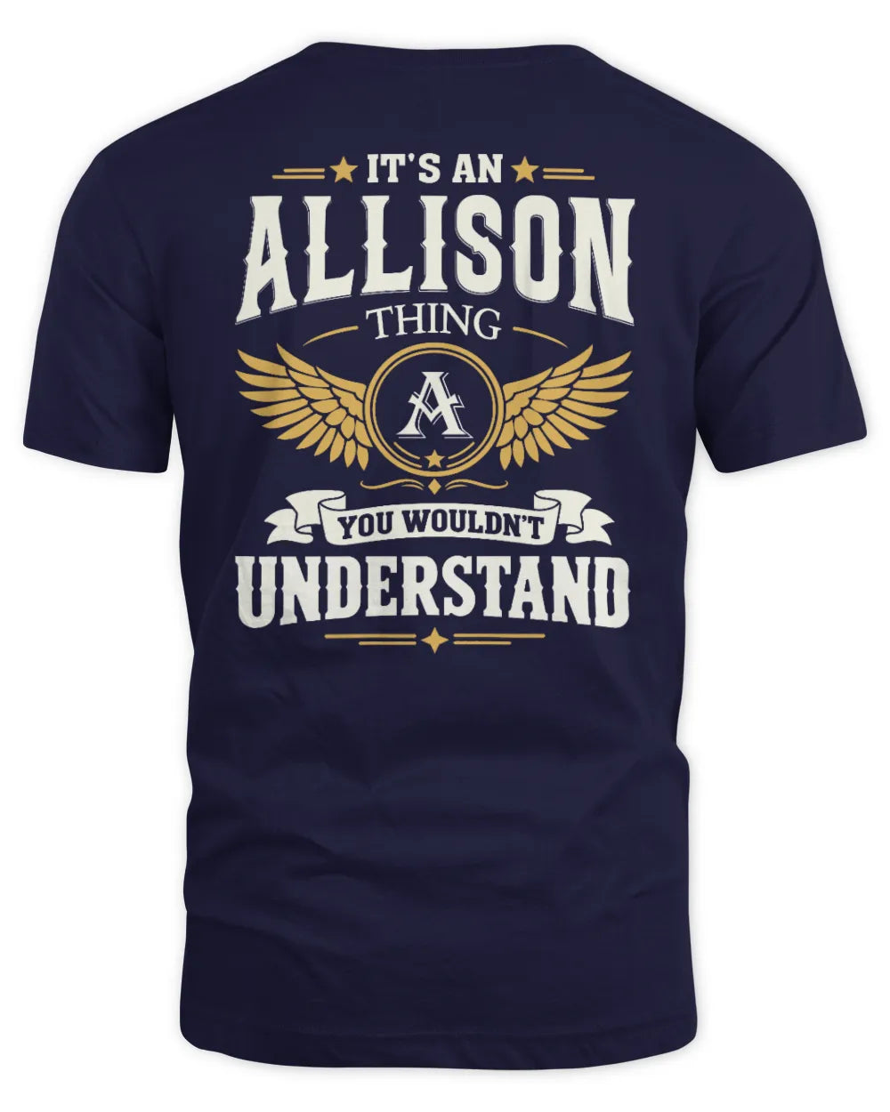 ALLISON KT06-M008 It’s a [NAME] Thing – You Wouldn’t Understand | Personalized Vintage T-Shirt - Unisex Standard T-Shirt - Navy