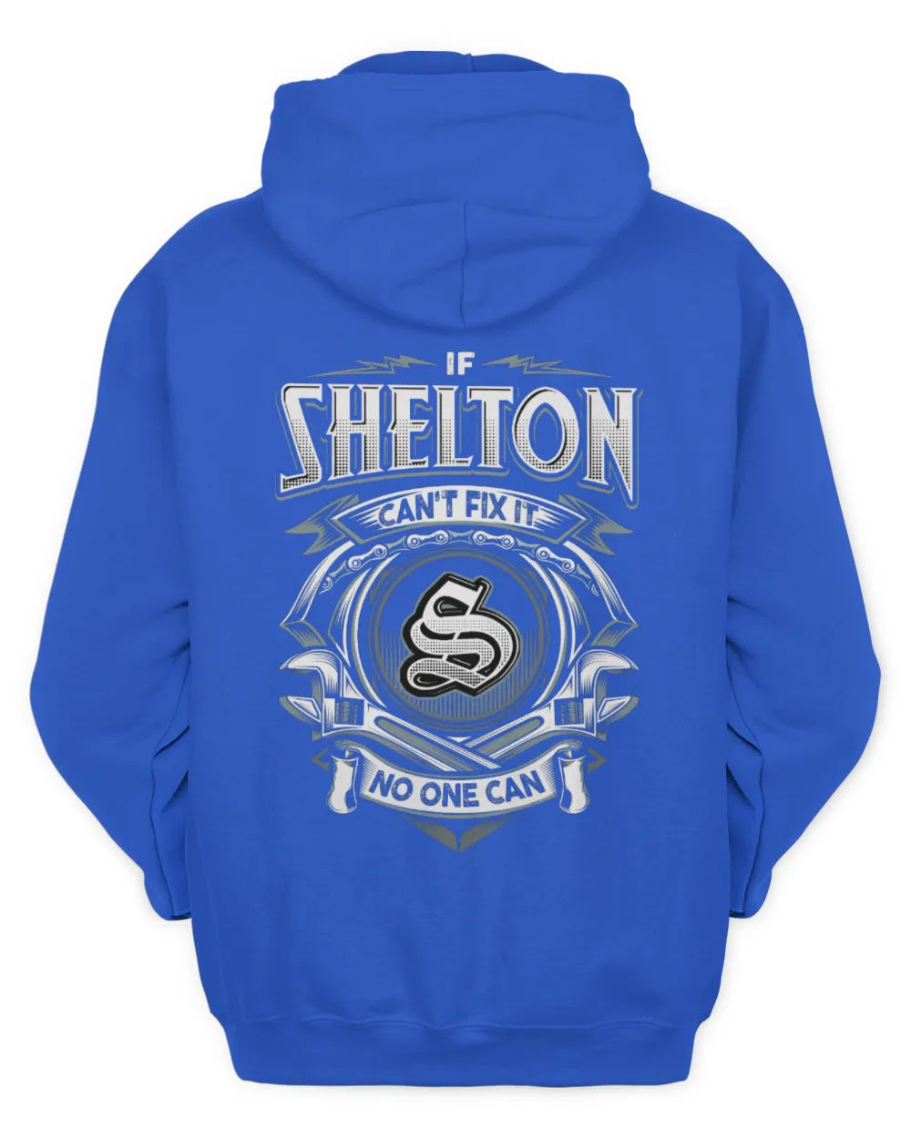 SHELTON AP81-K4-626 - Personalized Ahmed Quote Apparel “If Ahmed Can't Fix It, No One Can” - Unisex Hoodie - Royal