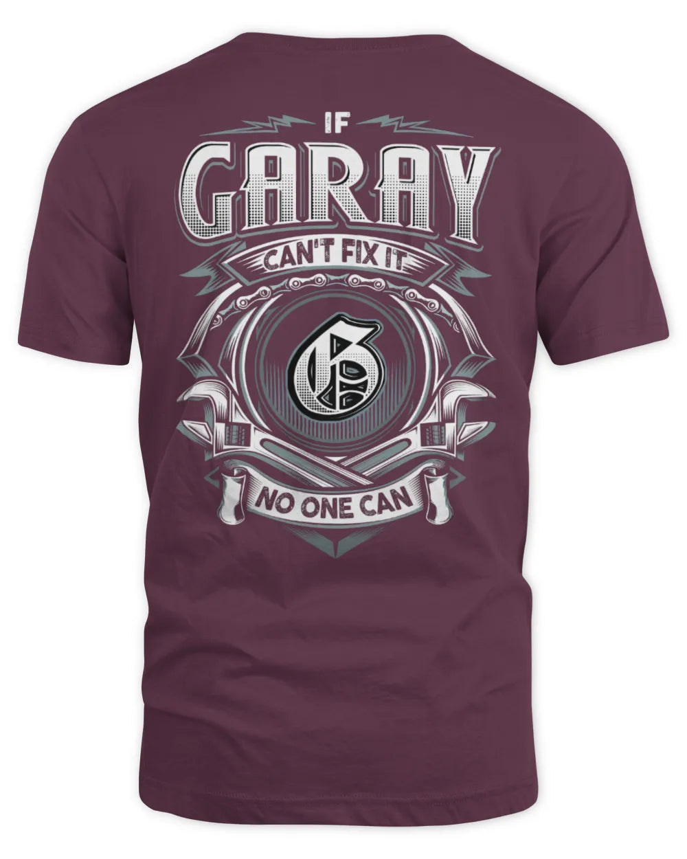 GARAY AP81-K4-626 - Personalized Ahmed Quote Apparel “If Ahmed Can't Fix It, No One Can” - Unisex Standard T-Shirt - Maroon