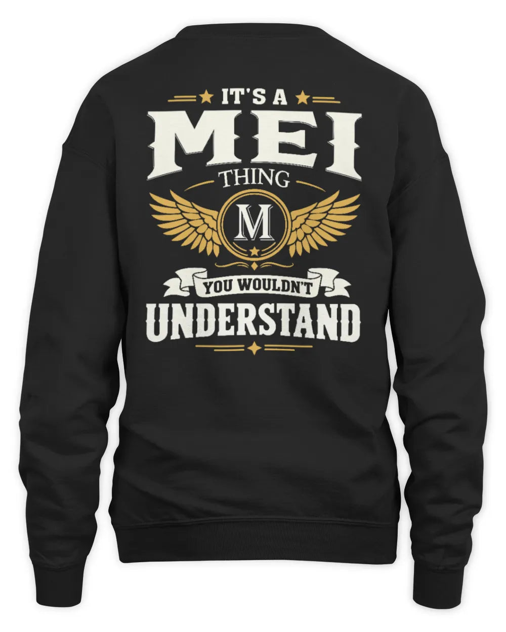 MEI KT06-M008 It’s a [NAME] Thing – You Wouldn’t Understand | Personalized Vintage T-Shirt - Unisex Sweatshirt - Black