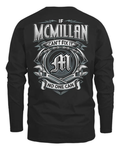 MCMILLAN AP81-K4-626 - Personalized Ahmed Quote Apparel “If Ahmed Can't Fix It, No One Can” - Men's Long Sleeved T-Shirt - Black