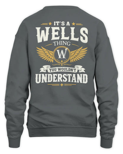 WELLS KT06-M008 It’s a [NAME] Thing – You Wouldn’t Understand | Personalized Vintage T-Shirt - Unisex Sweatshirt - Charcoal