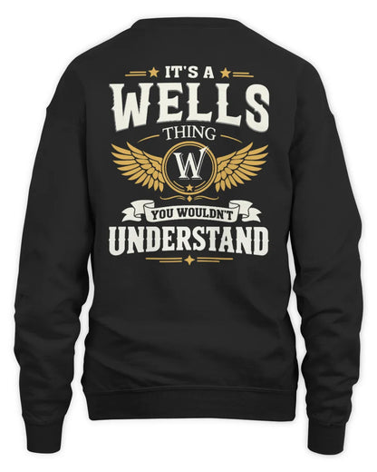 WELLS KT06-M008 It’s a [NAME] Thing – You Wouldn’t Understand | Personalized Vintage T-Shirt - Unisex Sweatshirt - Black