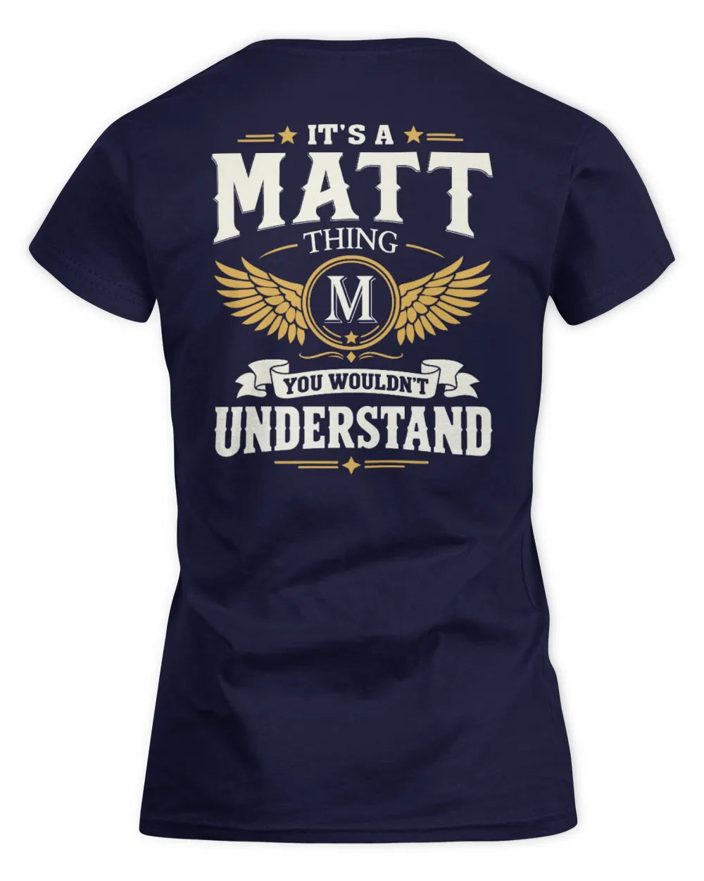 MATT KT06-M008 It’s a [NAME] Thing – You Wouldn’t Understand | Personalized Vintage T-Shirt - Women's Standard T-Shirt - Navy