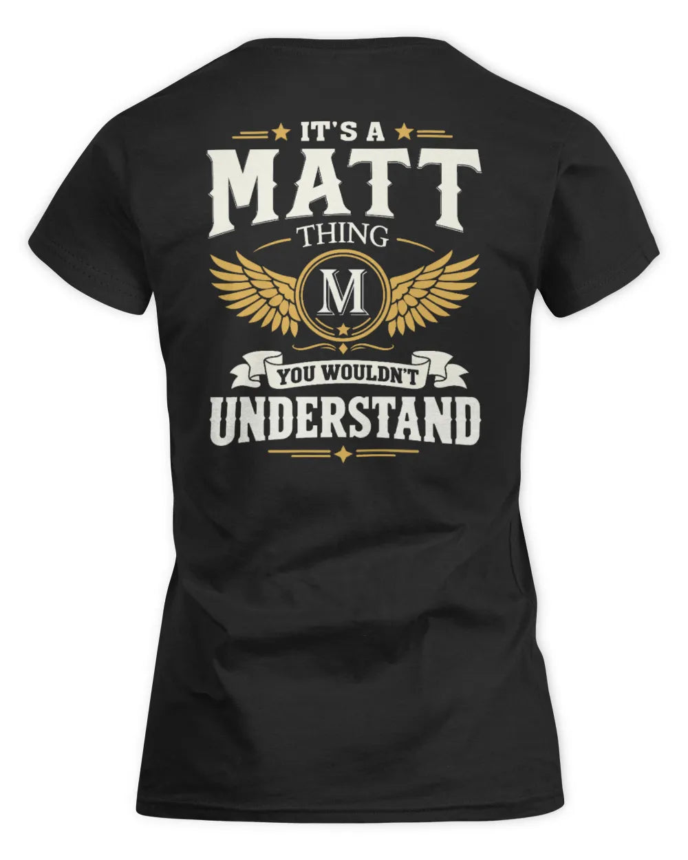 MATT KT06-M008 It’s a [NAME] Thing – You Wouldn’t Understand | Personalized Vintage T-Shirt - Women's Standard T-Shirt - Black