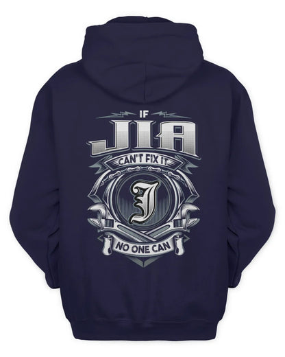 JIA AP81-K4-626 - Personalized Ahmed Quote Apparel “If Ahmed Can't Fix It, No One Can” - Unisex Hoodie - Navy