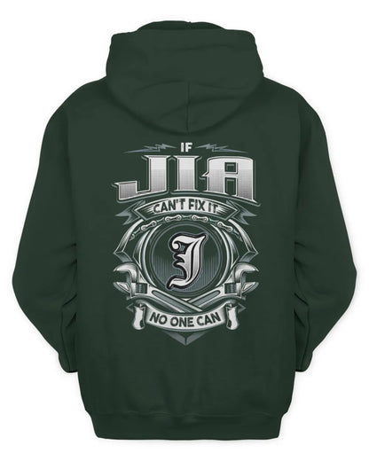 JIA AP81-K4-626 - Personalized Ahmed Quote Apparel “If Ahmed Can't Fix It, No One Can” - Unisex Hoodie - Forest Green