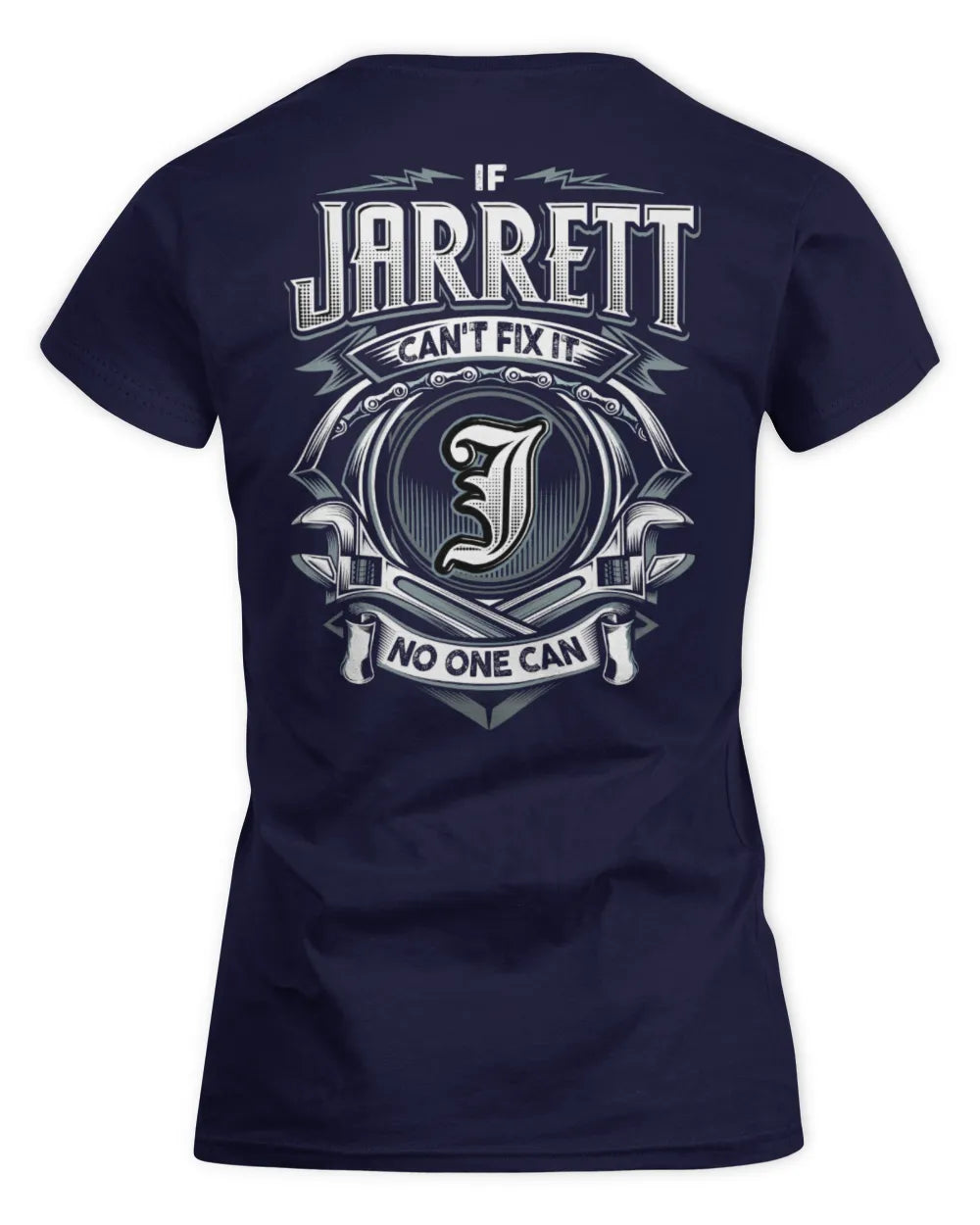 JARRETT AP81-K4-626 - Personalized Ahmed Quote Apparel “If Ahmed Can't Fix It, No One Can” - Women's Standard T-Shirt - Navy