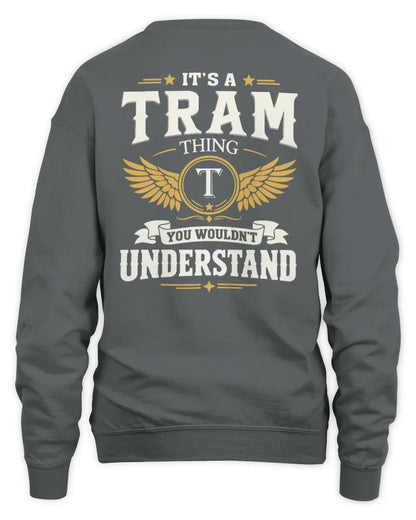 TRAM KT06-M008 It’s a [NAME] Thing – You Wouldn’t Understand | Personalized Vintage T-Shirt - Unisex Sweatshirt - Charcoal
