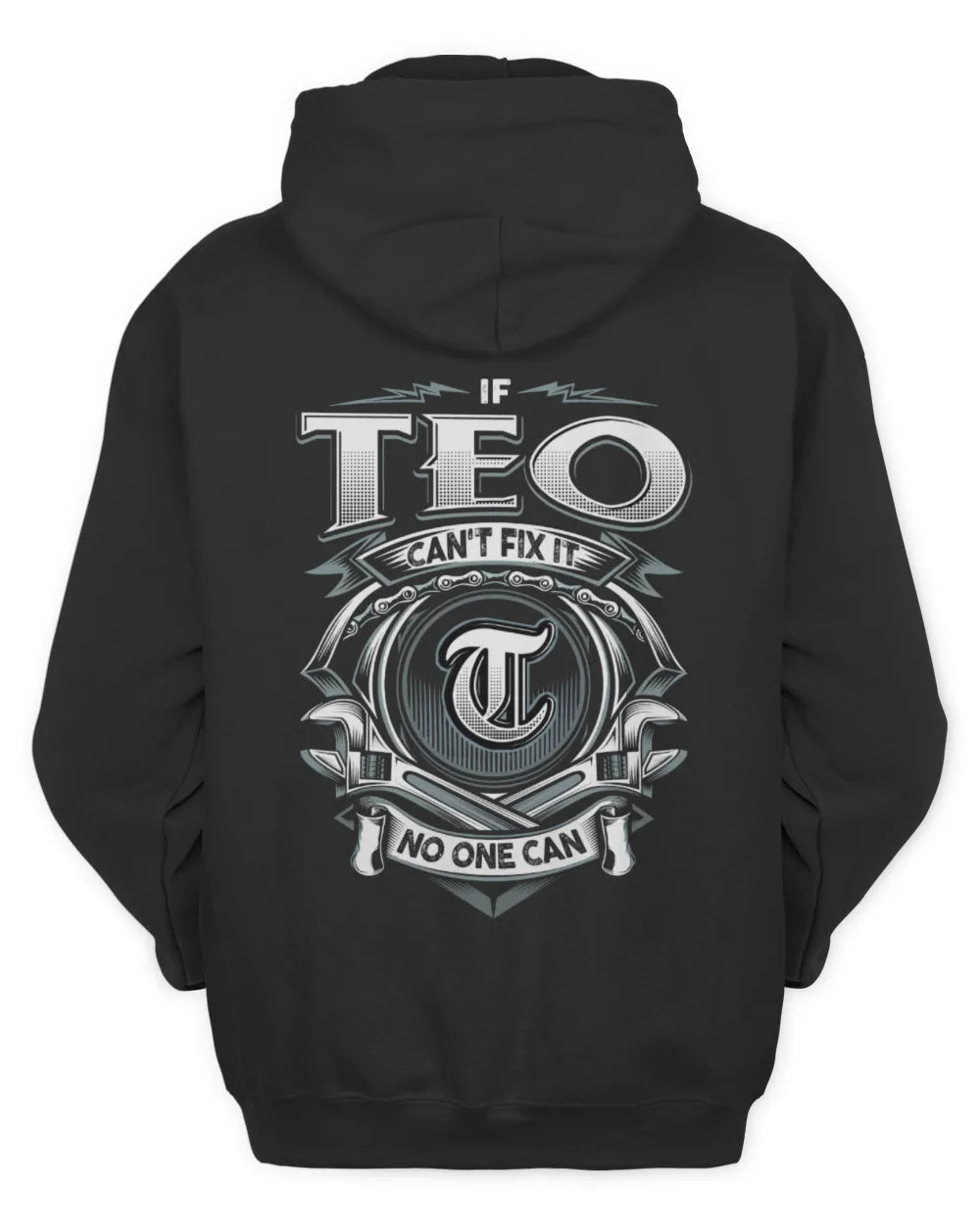 TEO AP81-K4-626 - Personalized Ahmed Quote Apparel “If Ahmed Can't Fix It, No One Can” - Unisex Hoodie - Black
