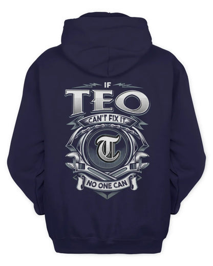 TEO AP81-K4-626 - Personalized Ahmed Quote Apparel “If Ahmed Can't Fix It, No One Can” - Unisex Hoodie - Navy