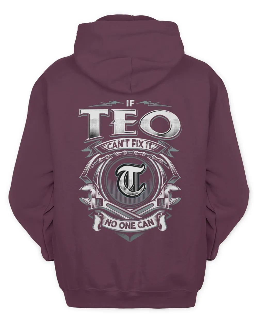 TEO AP81-K4-626 - Personalized Ahmed Quote Apparel “If Ahmed Can't Fix It, No One Can” - Unisex Hoodie - Maroon