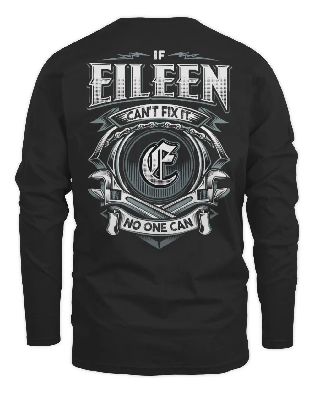 EILEEN AP81-K4-626 - Personalized Ahmed Quote Apparel “If Ahmed Can't Fix It, No One Can” - Men's Long Sleeved T-Shirt - Black